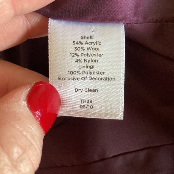Talbots Purple Blazer, Size 12P - Picture 11 of 11